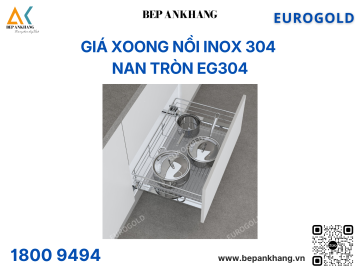 Giá xoong nồi inox 304 nan tròn EG30460B (EGT6160VX) – Eurogold